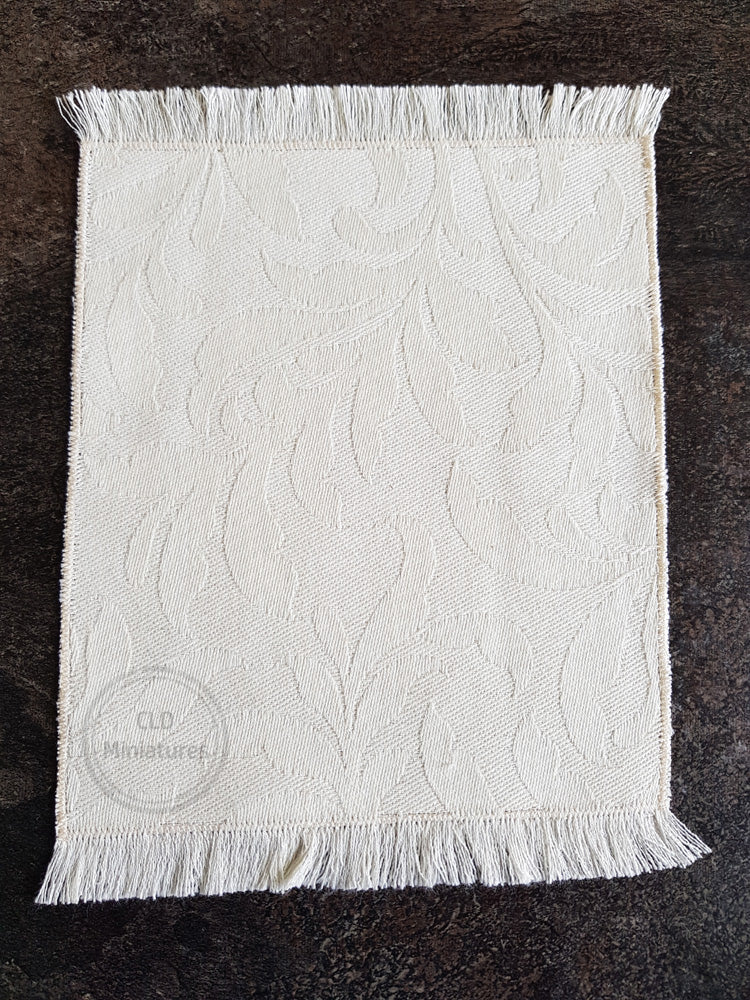 Cream Stylized Leaf Rug - 2 Sizes