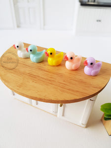 Set of 5 "Rubber" Ducks