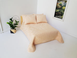 5 Pce Modern Pale Apricot Bedding Set