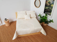 Load image into Gallery viewer, 5 Piece Cream Swirl Bedding Set