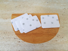 Load image into Gallery viewer, Set of 4 Silver Star Placemats