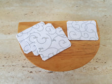 Load image into Gallery viewer, Set of 4 Silver Swirl Placemats