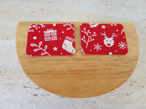 Set of 4 Red Christmas Placemats