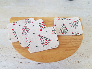 Set of 4 Cream Christmas Placemats