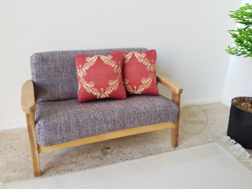 Pair of Burgundy Cushions