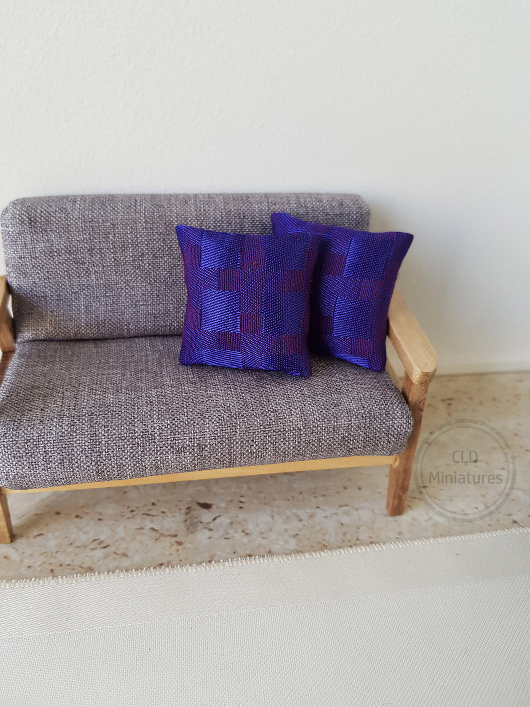 Pair of Dark Purple Cushions