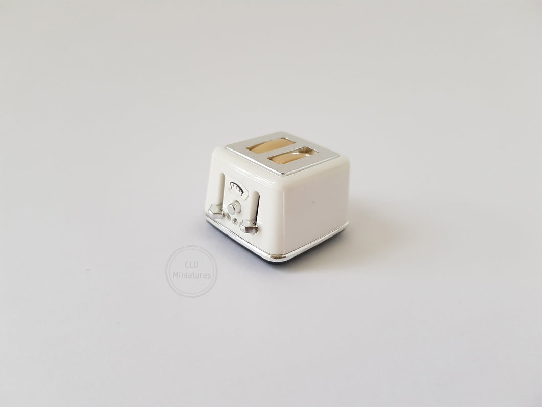 Miniature Off-White Toaster