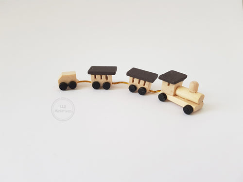 Miniature Wooden Train