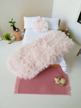 Load image into Gallery viewer, Fluffy Pale Pink Bed Runner and Cushion