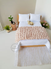 Load image into Gallery viewer, Beige Chenille Bed Runner