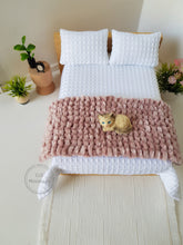 Load image into Gallery viewer, Blush Pink Chenille Bed Runner