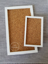 Load image into Gallery viewer, Framed Corkboard Choose from 2 Colours, 2 Sizes