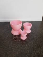 Load image into Gallery viewer, Set of 3 Egg Cup Pots - 4 Colours