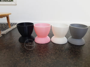 Set of 3 Egg Cup Pots - 4 Colours