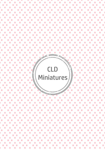 Printable Dollhouse Pink Diamond Spot Wallpaper