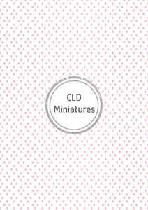 Printable Dollhouse Pink Diamond Spot Wallpaper