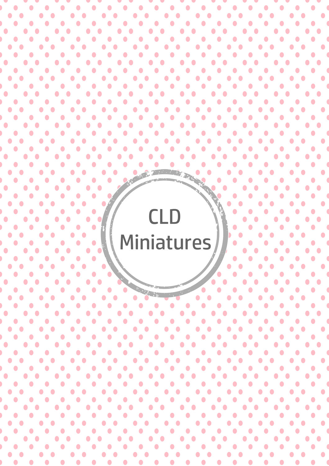 Printable Dollhouse Pink Diamond Spot Wallpaper