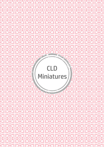 Printable Dollhouse Pink Patterned Wallpaper