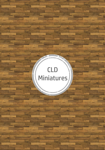 Printable Dollhouse Warm Wood Flooring