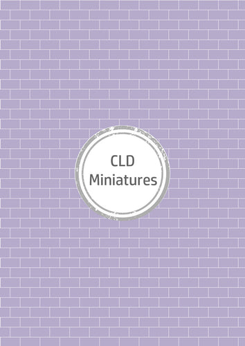 Printable Dollhouse Lilac Subway Tiles