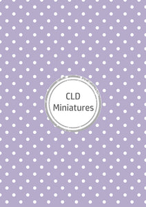 Printable Dollhouse Lilac Wallpaper Pack - 16 Designs Included