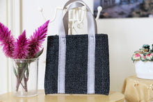 Load image into Gallery viewer, 1:6 Scale Doll Black Denim Tote Bag