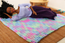 Load image into Gallery viewer, 1:6 Scale Doll Chunky Knitted Throw