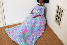 Load image into Gallery viewer, 1:6 Scale Doll Chunky Knitted Throw