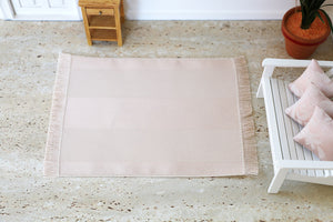 Beige Striped Rug