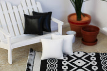 Load image into Gallery viewer, Black and White Faux Leather Cushions