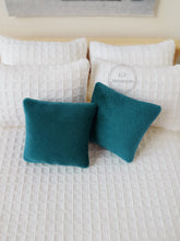 Load image into Gallery viewer, Pair of Teal Velvet Cushions