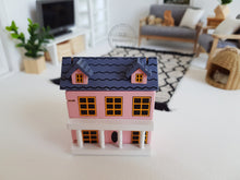 Load image into Gallery viewer, Mini Pink Dollhouse (Orange Windows)