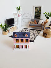 Load image into Gallery viewer, Mini Pink Dollhouse (Orange Windows)