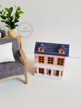 Load image into Gallery viewer, Mini Pink Dollhouse (Orange Windows)