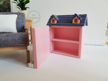 Load image into Gallery viewer, Mini Pink Dollhouse (Orange Windows)