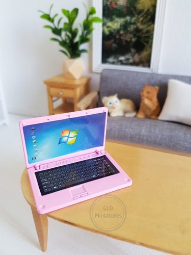 Miniature Pink Laptop