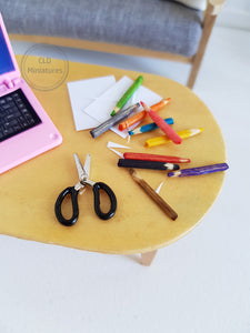 Miniature Scissors with Black Handles (non working)