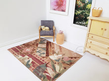 Load image into Gallery viewer, Maroon and Beige Patterned Rug