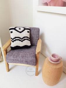 Black and Cream Modern Cushion