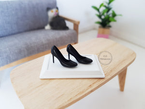 Pair of Black High Heel Stilettos