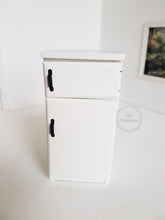 Load image into Gallery viewer, White Fridge with Black Handles