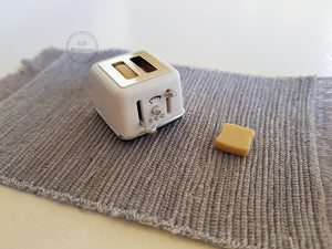 Miniature Off-White Toaster