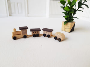 Miniature Wooden Train