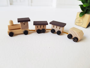 Miniature Wooden Train