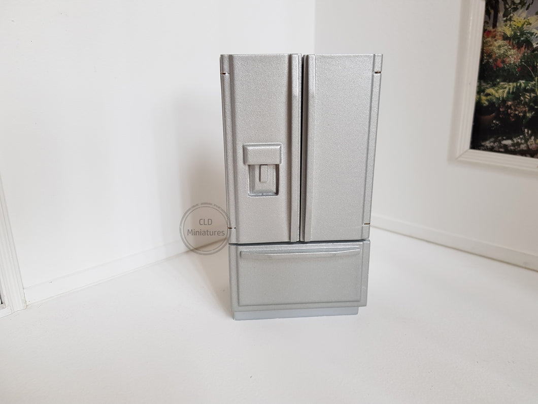 Silver Double Door Refrigerator