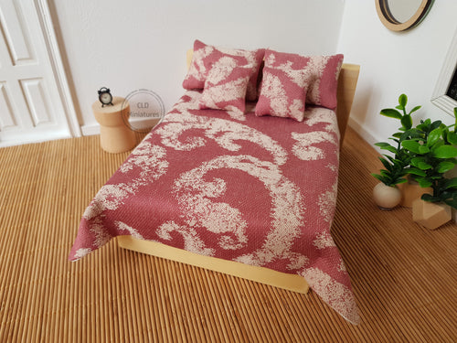 Dusty Maroon 5 Pce Bedding Set