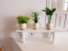 Load image into Gallery viewer, Set of 3 Miniature Mixed Faux Plants in Wooden Pots