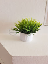 Load image into Gallery viewer, Faux Plant in White Plastic Pot