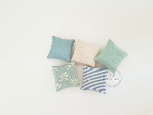 Set of 5 Pale Green Cushions