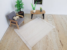 Load image into Gallery viewer, Textured Stripe Rug or Runner in Cream